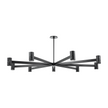 Hudson Valley Lighting Predock 9 Light 64 inch Black Brass Chandelier Ceiling Light