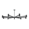 Hudson Valley Lighting Predock 9 Light 64 inch Black Brass Chandelier Ceiling Light
