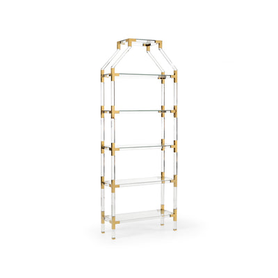 Chelsea House Gainsboro Brass Etagere