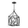 Hudson Valley Lighting Octavio 4 Light 12 inch Aged Iron/Polished Nickel Combo Lantern Ceiling Light Clearance