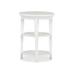 Magnussen Home Heron Cove Chalk White Round Accent End Table
