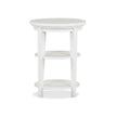 Magnussen Home Heron Cove Chalk White Round Accent End Table