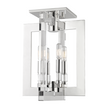 Hudson Valley Lighting Wellington 4 Light 12 inch Polished Nickel Semi Flush Ceiling Light Clearance