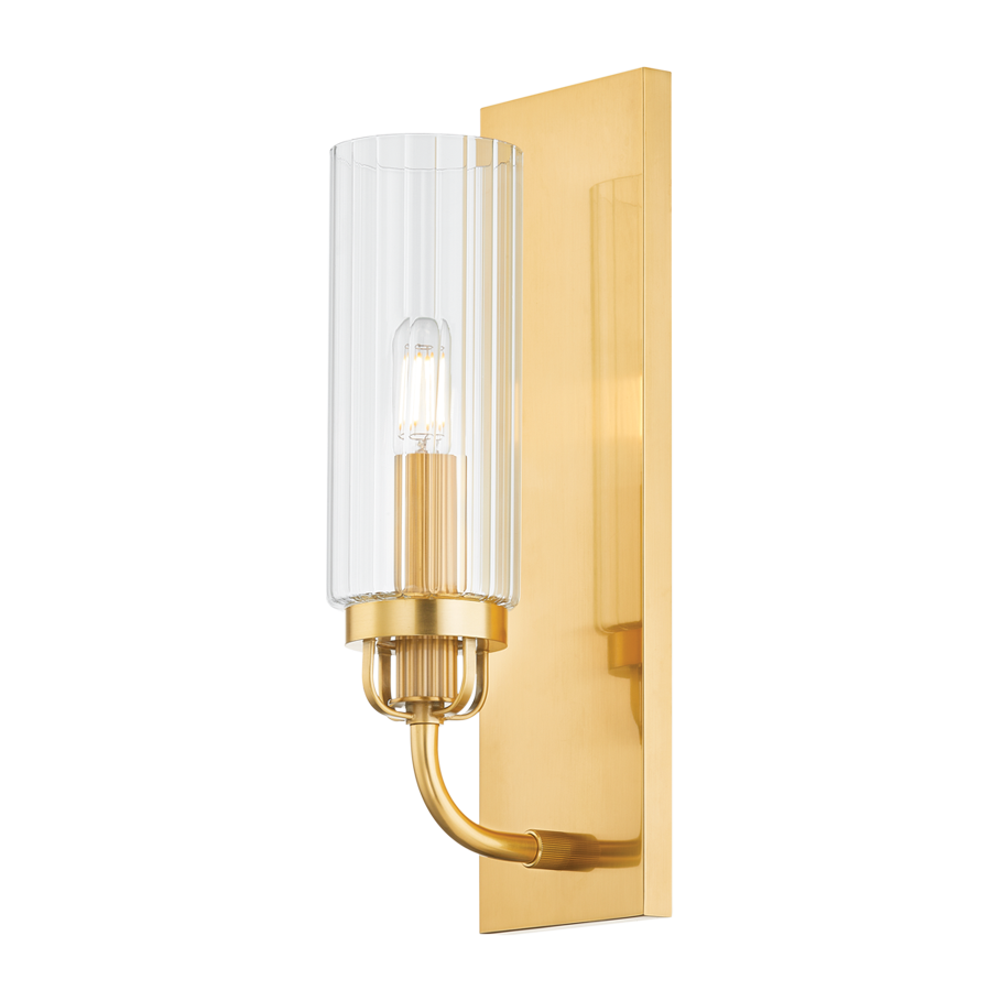Hudson Valley Lighting Halifax 1 Light 4.25 inch Aged Brass Wall Sconce Wall Light