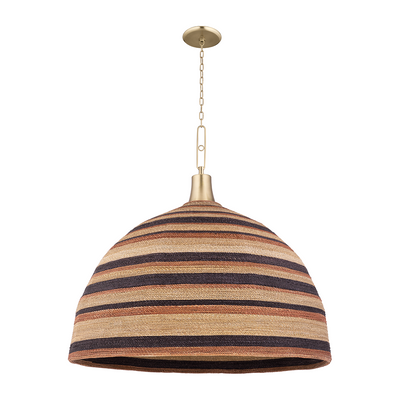 Hudson Valley Lighting Lido Beach 1 Light 40 inch Aged Brass Chandelier Ceiling Light Clearance