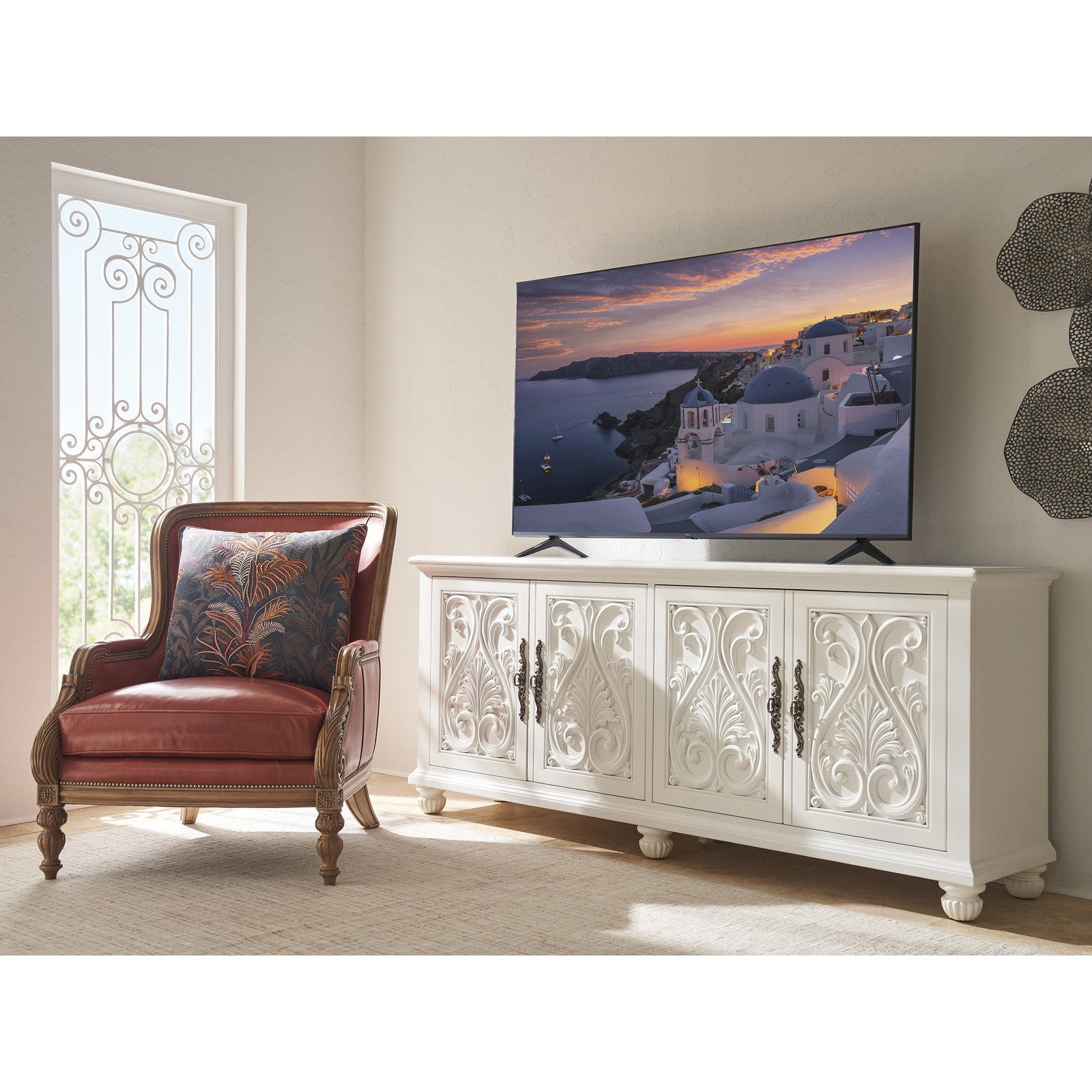 Barclay Butera Villa Blanca Catalonia Media Console