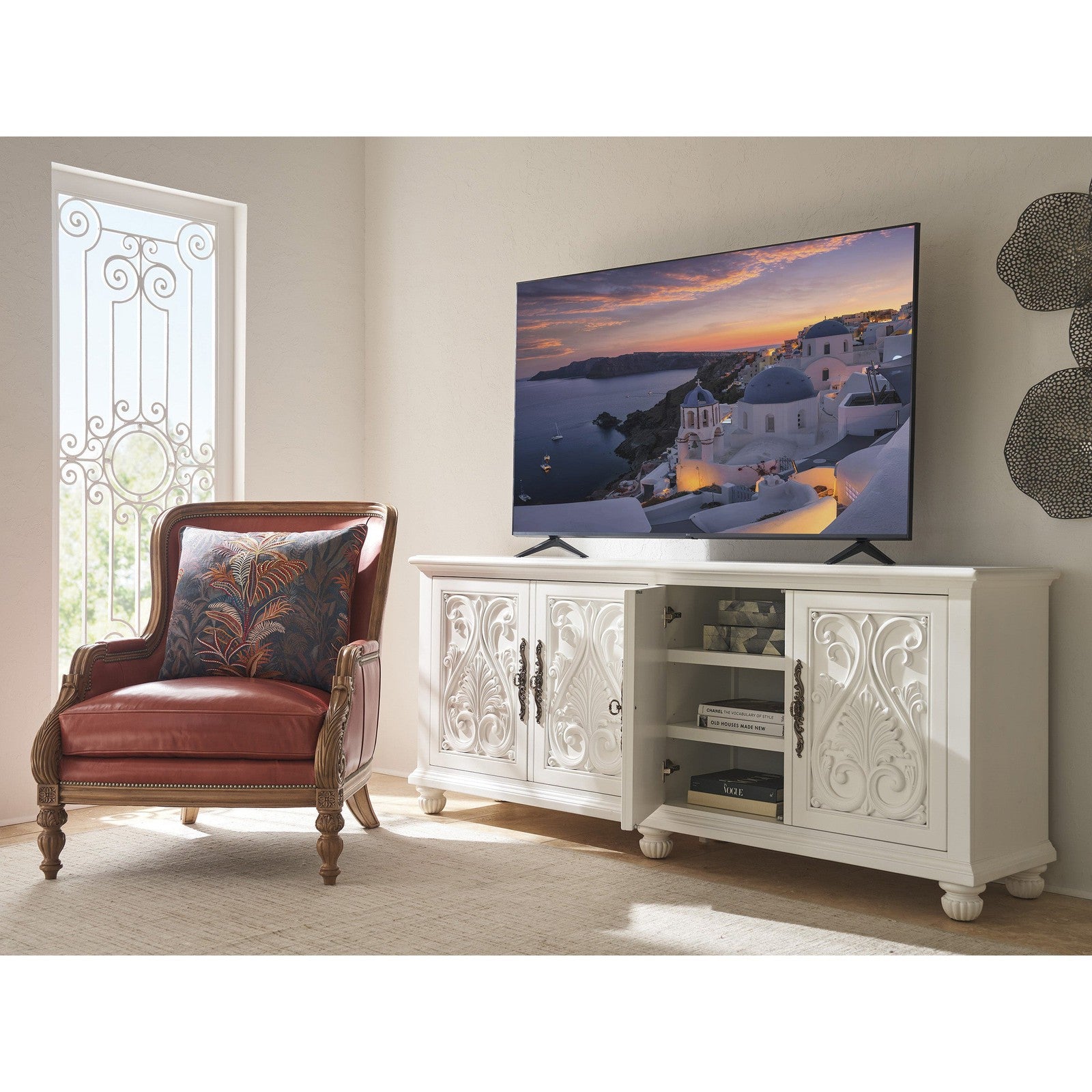 Barclay Butera Villa Blanca Catalonia Media Console
