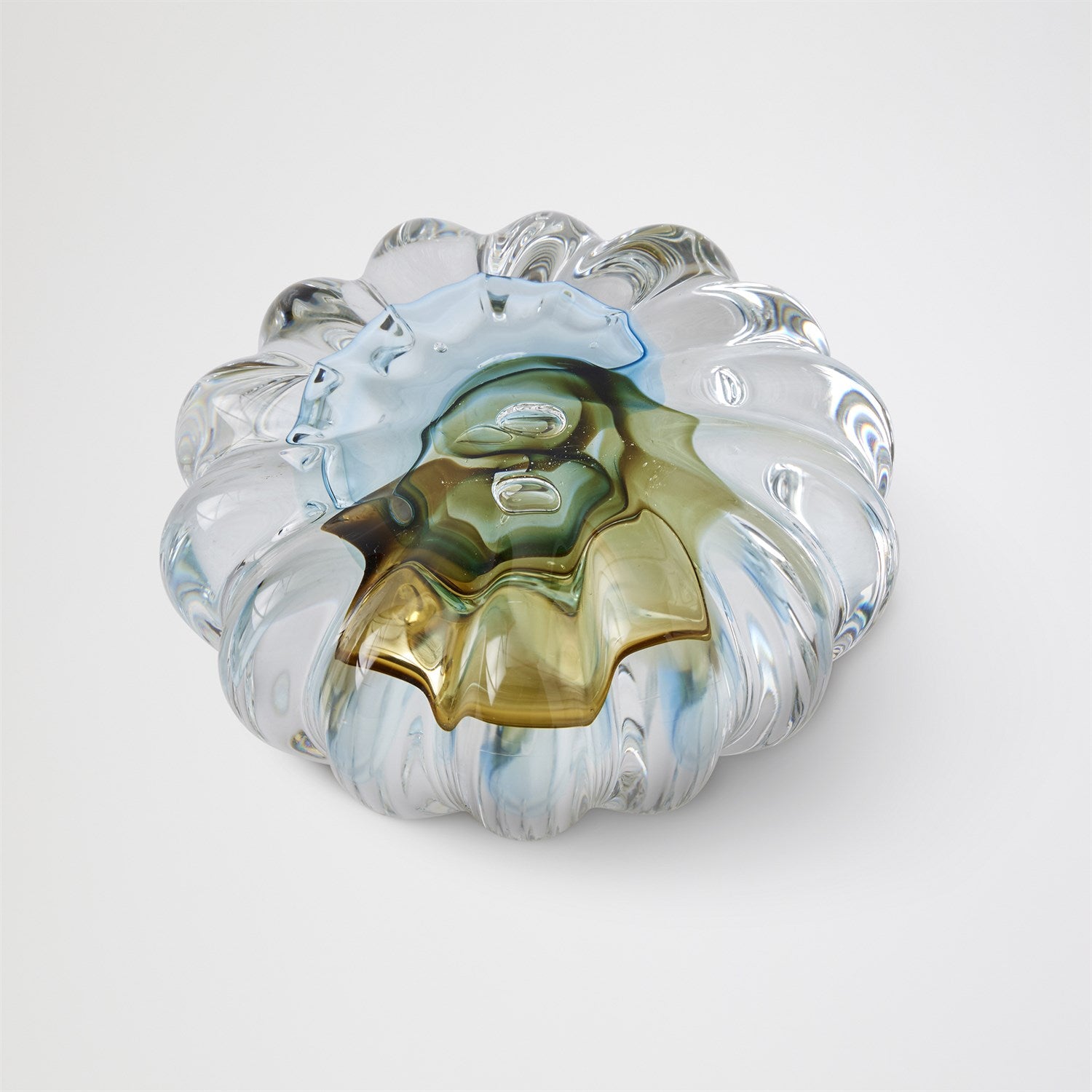 Global Views Blue Topaz Anemone Sculpture