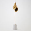 Global Views Gold Leaf Shells on Marble Miter