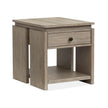 Magnussen Home Conrad Stone Harbor Grey Rectangular End Table