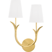 Hudson Valley Lighting Deering 2 Light 11 inch Aged Brass Wall Sconce Wall Light