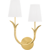 Hudson Valley Lighting Deering 2 Light 11 inch Aged Brass Wall Sconce Wall Light