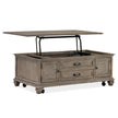 Magnussen Home Lancaster Dovetail Grey Lift Top Storage Cocktail Table With Casters