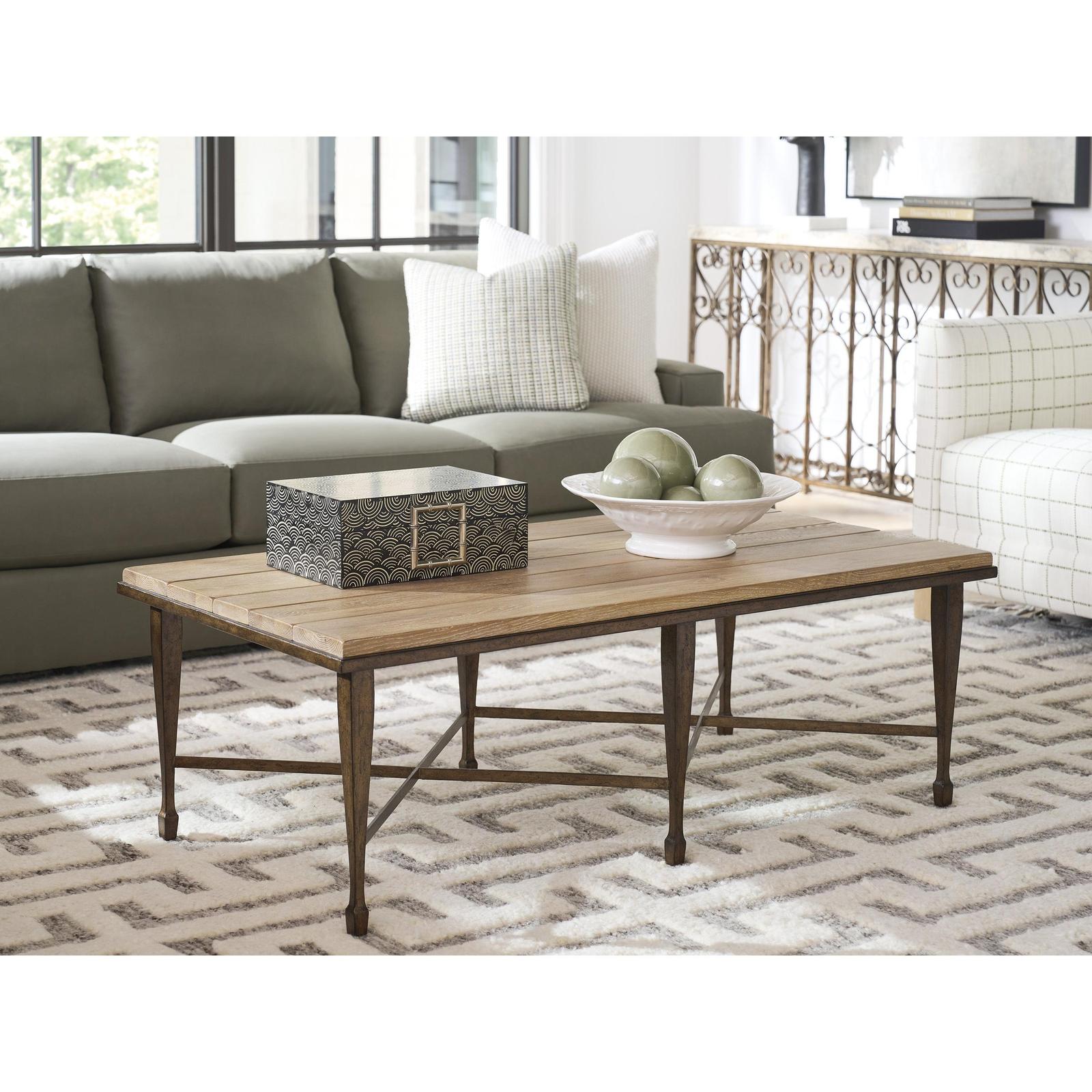 Barclay Butera Montecito Catalonia Rectangular Metal Cocktail Table