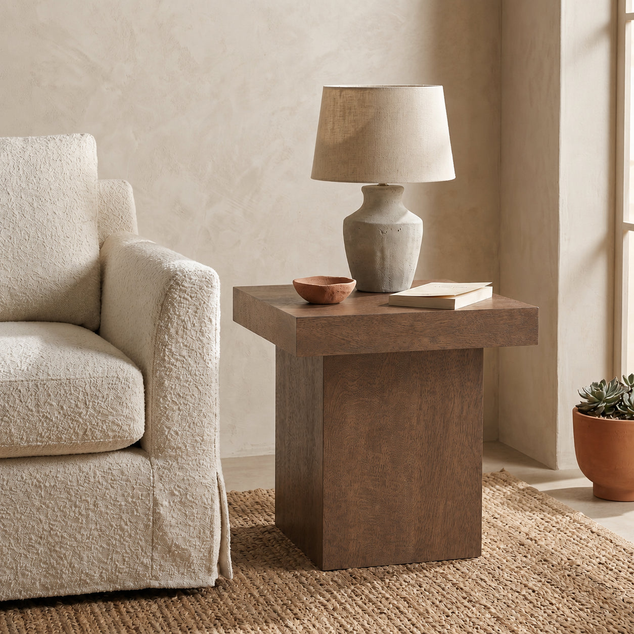 BMC Padula Brown Oak End Table