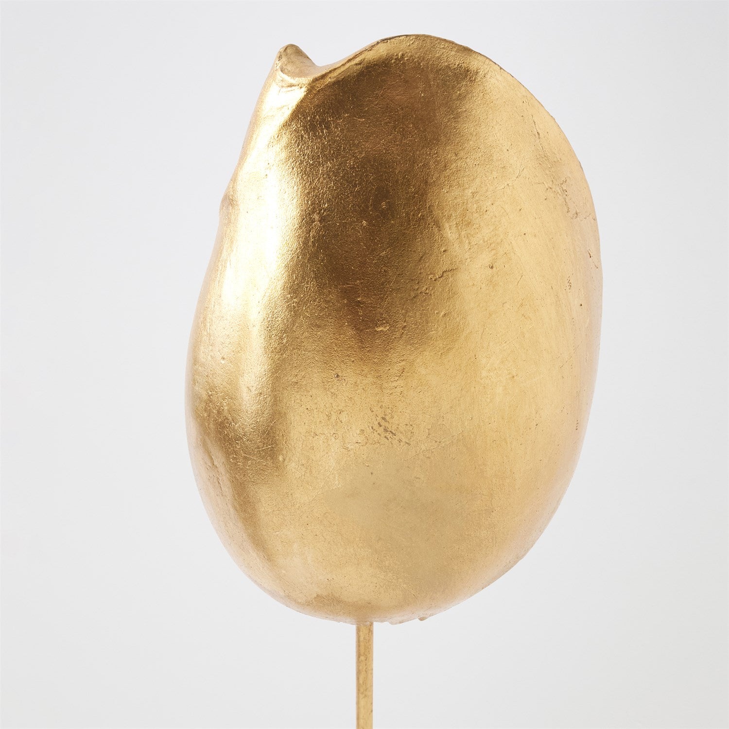 Global Views Gold Leaf Shells on Marble Miter