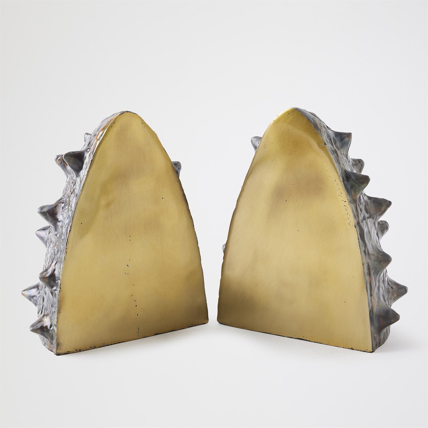 Global Views Bronze/Brass Biomorphic Bookends