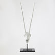 Global Views Matte White Gemsbok Skull Sculpture