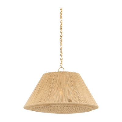 Hudson Valley Lighting Mystic 1 Light 24 inch Aged Brass Pendant Ceiling Light