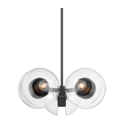 Hudson Valley Lighting Kert 6 Light 27 inch Chandelier Ceiling Light Clearance