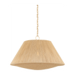 Hudson Valley Lighting Mystic 1 Light 36 inch Aged Brass Pendant Ceiling Light