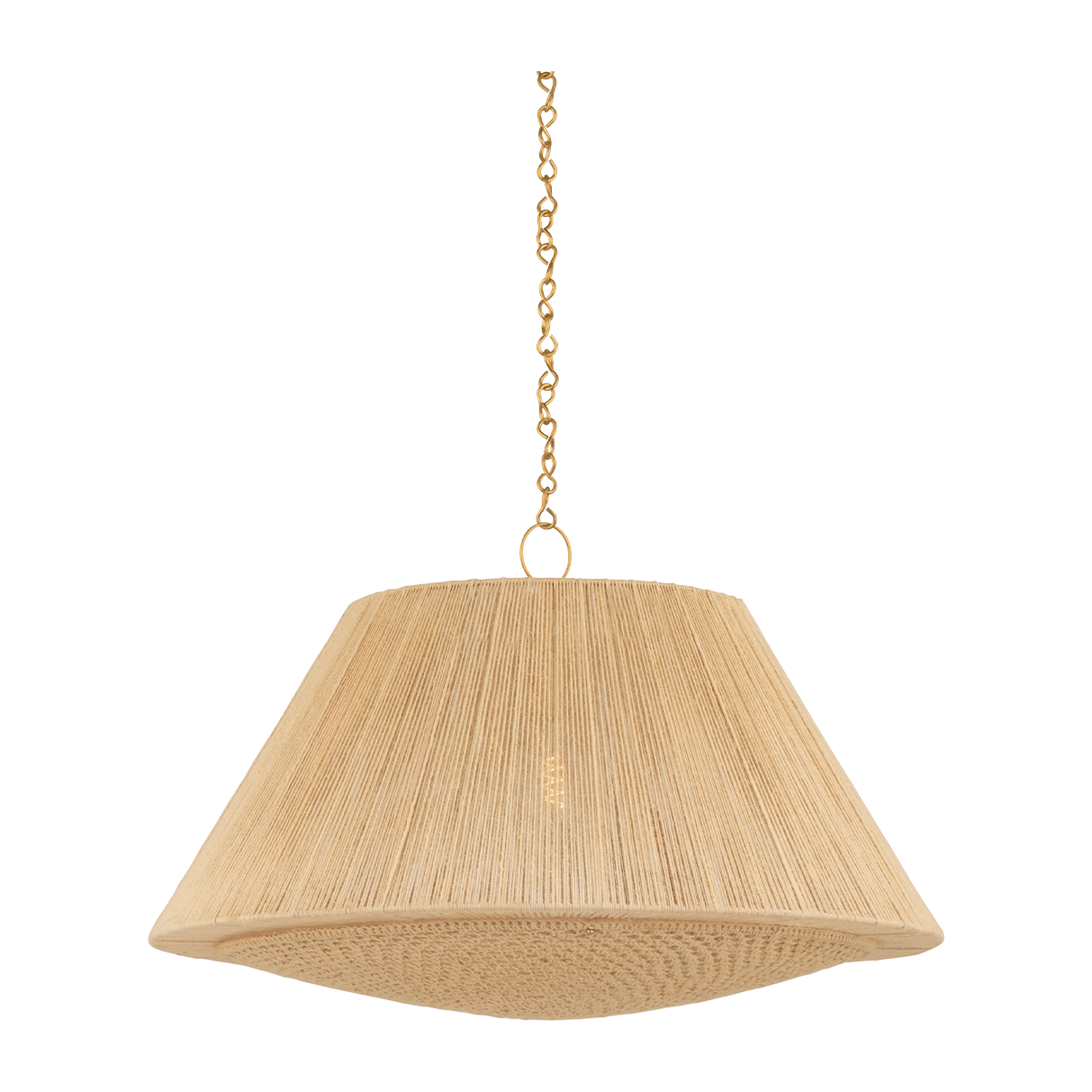Hudson Valley Lighting Mystic 1 Light 36 inch Aged Brass Pendant Ceiling Light
