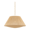 Hudson Valley Lighting Mystic 1 Light 36 inch Aged Brass Pendant Ceiling Light
