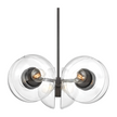 Hudson Valley Lighting Kert 6 Light 38.75 inch Black Brass Chandelier Ceiling Light