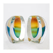 Global Views Blue Split Vase Bookend