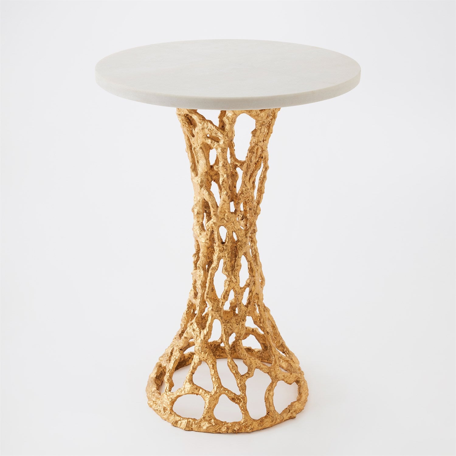Global Views Perforated Side Table