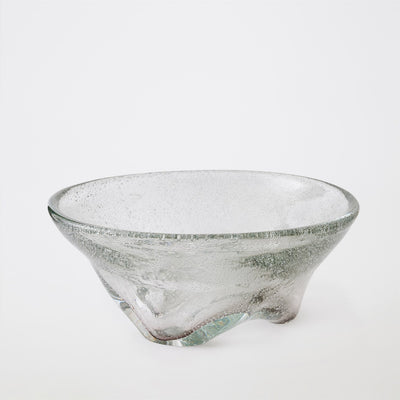 Global Views Gray Triad Footed Bowl