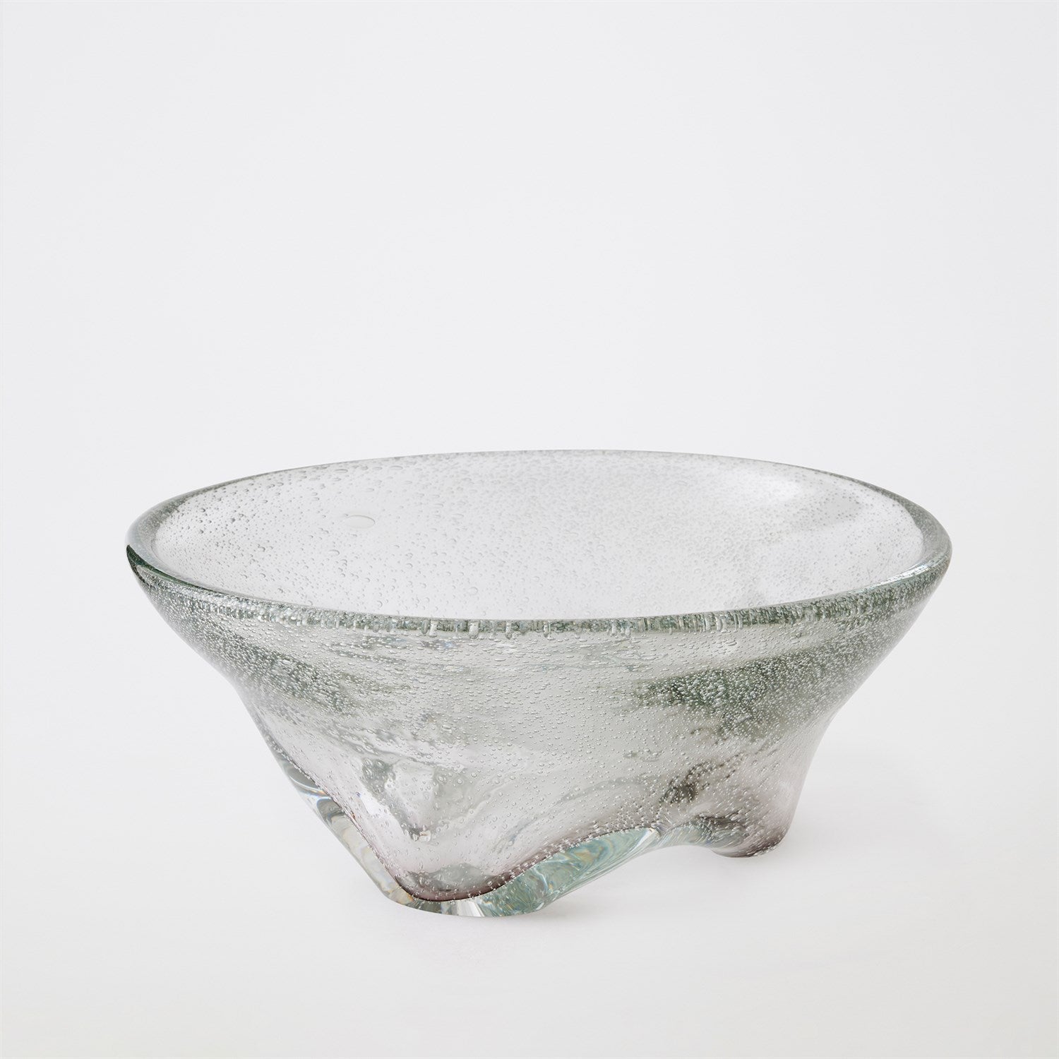 Global Views Gray Triad Footed Bowl