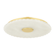 Hudson Valley Lighting Highland Falls 1 Light 16 inch Aged Brass Flush Mount Ceiling Light