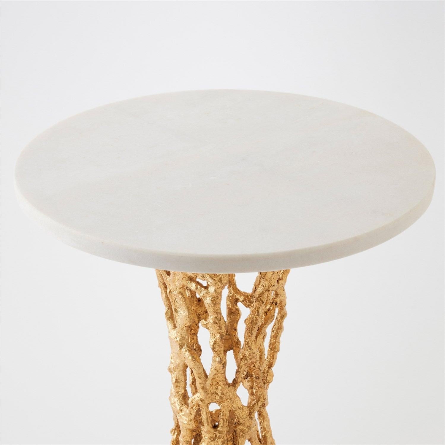Global Views Perforated Side Table