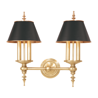 Hudson Valley Lighting Cheshire 4 Light 20.5 inch Aged Brass Wall Sconce Wall Light