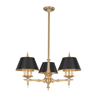 Hudson Valley Lighting Cheshire 9 Light 36 inch Aged Brass Chandelier Ceiling Light