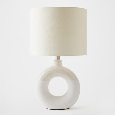 Global Views White Open Ring Lamp