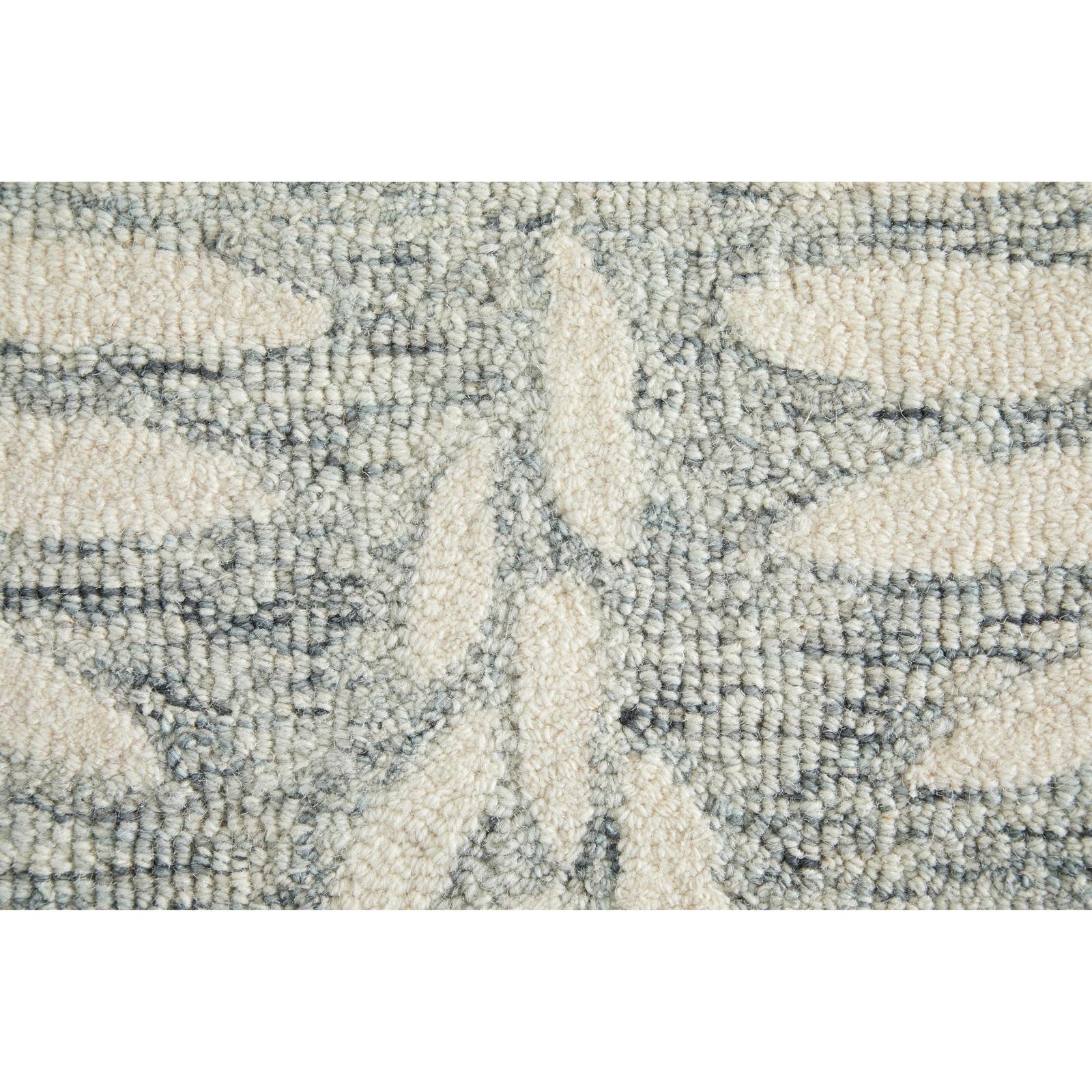 Feizy Wallace 8A38F Modern Floral & Botanical Rug in Gray/Ivory
