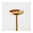 Global Views Gold Leaf Forged Pillar Candle Holder