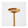 Global Views Gold Leaf Forged Pillar Candle Holder