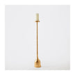 Global Views Gold Leaf Forged Pillar Candle Holder