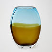 Global Views Topaz Blue Oval Vase