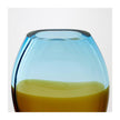 Global Views Topaz Blue Oval Vase