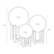 Arteriors Macarthur Sculptures, Set of 3