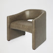 Global Views Olive Leather Winchester Chair