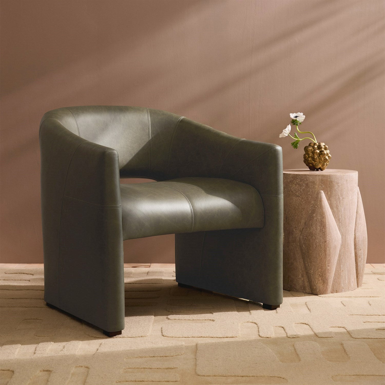 Global Views Tusk Side Table
