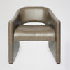 Global Views Olive Leather Winchester Chair