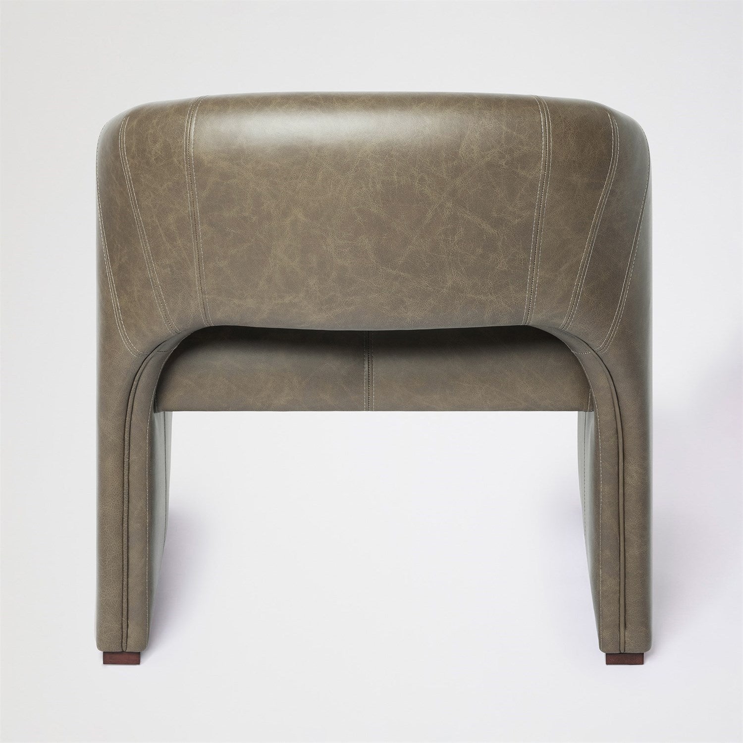 Global Views Olive Leather Winchester Chair