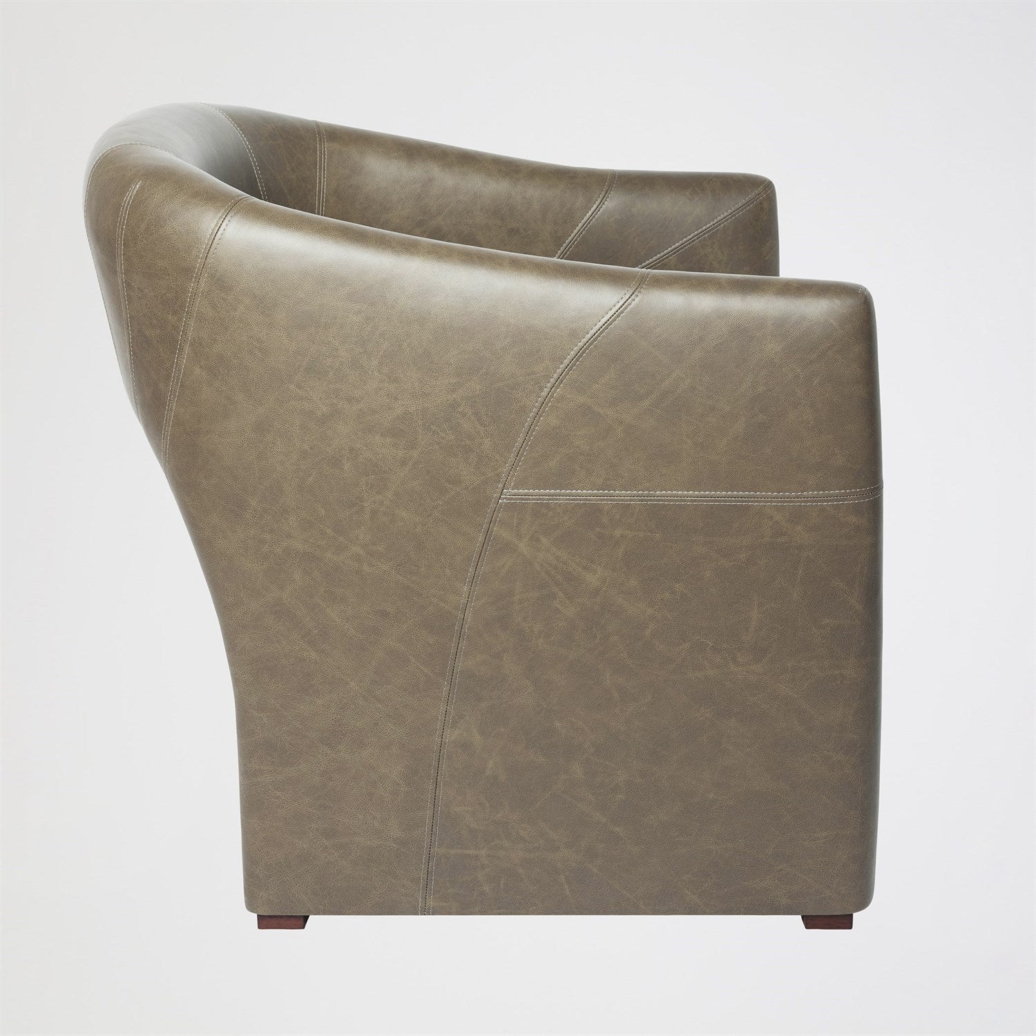 Global Views Olive Leather Winchester Chair