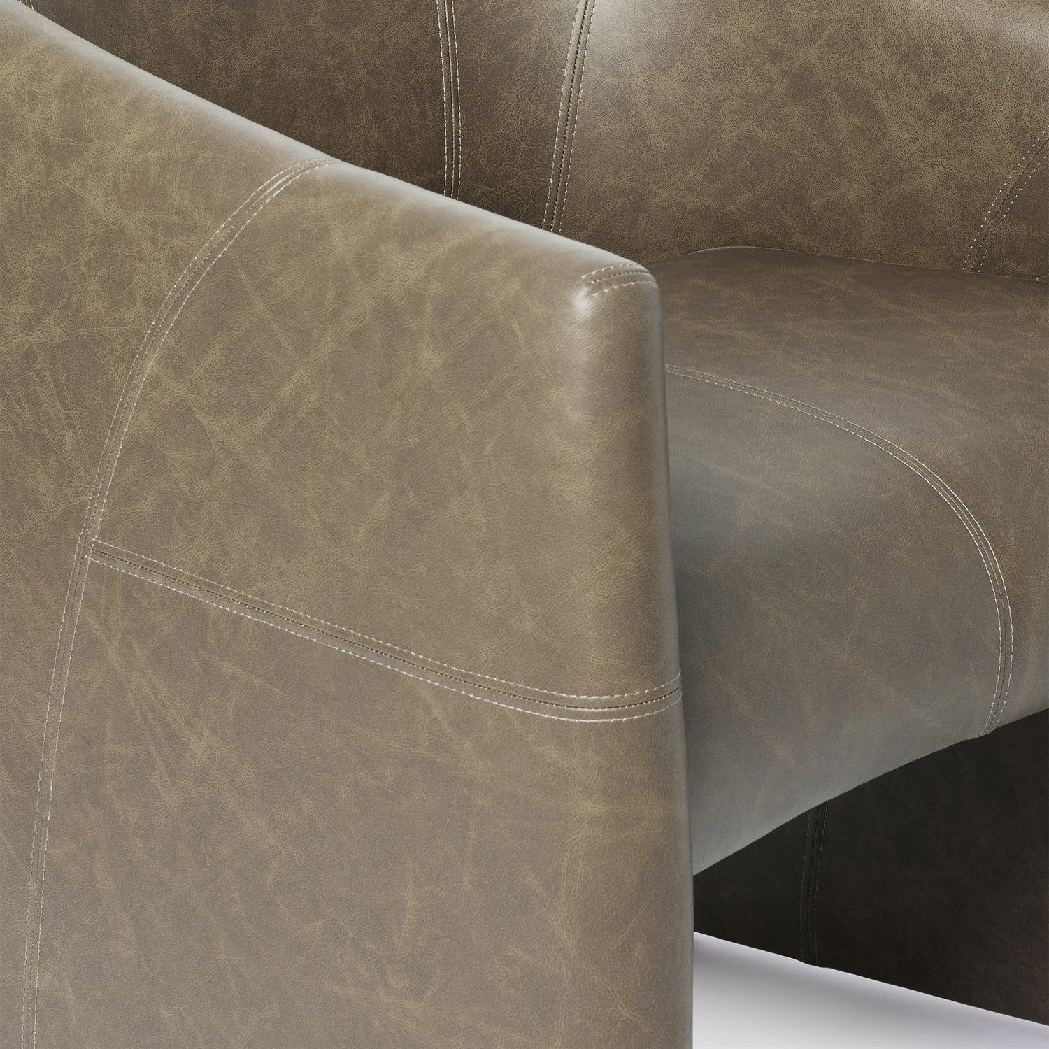Global Views Olive Leather Winchester Chair